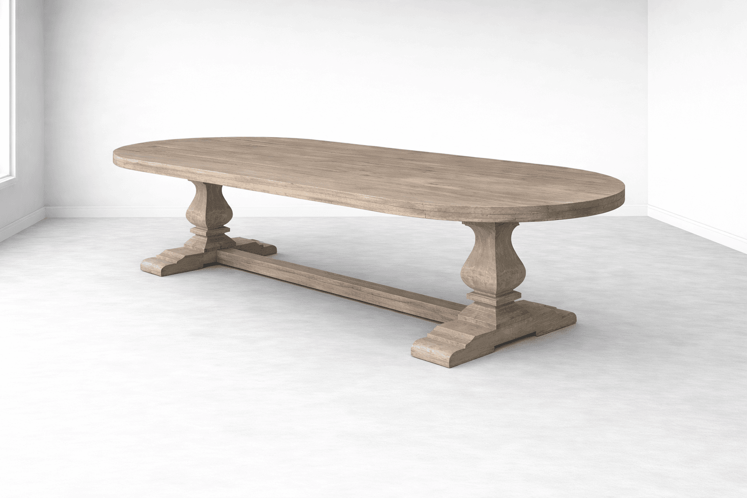 Retro Noah handcrafted reclaimed wood dining table